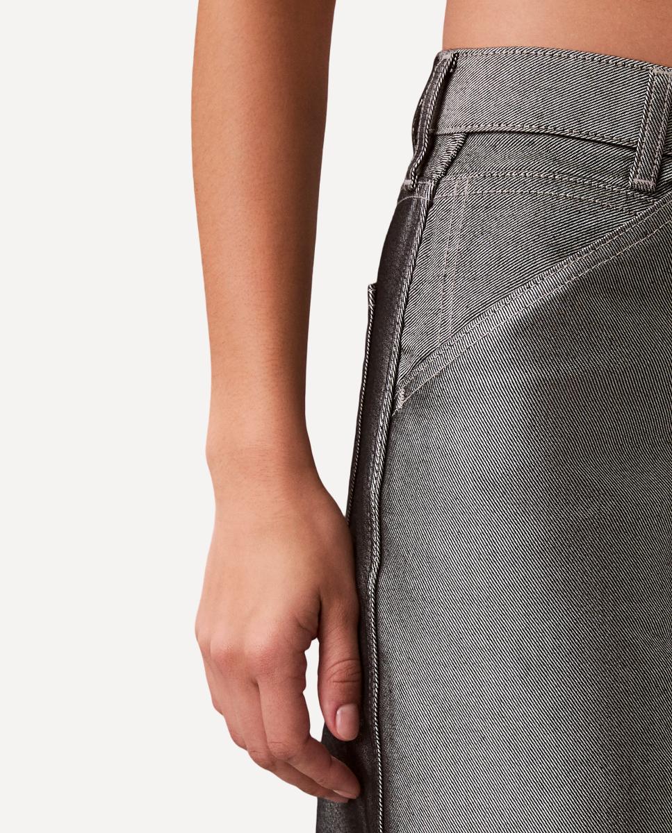 Jeans Barrel Fit Cinzento-6