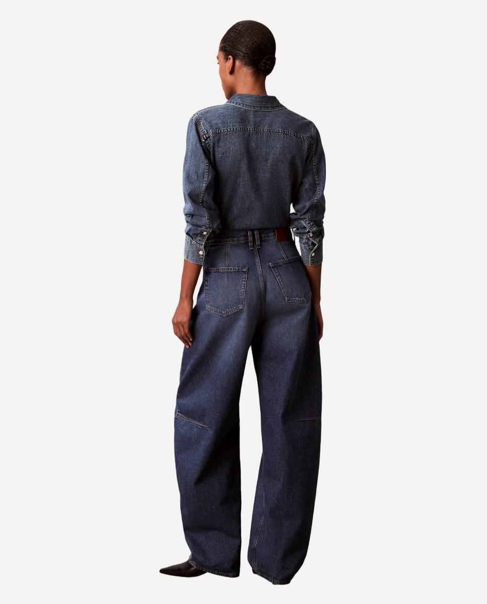 Jeans Barrel Fit Extremo Azul-3