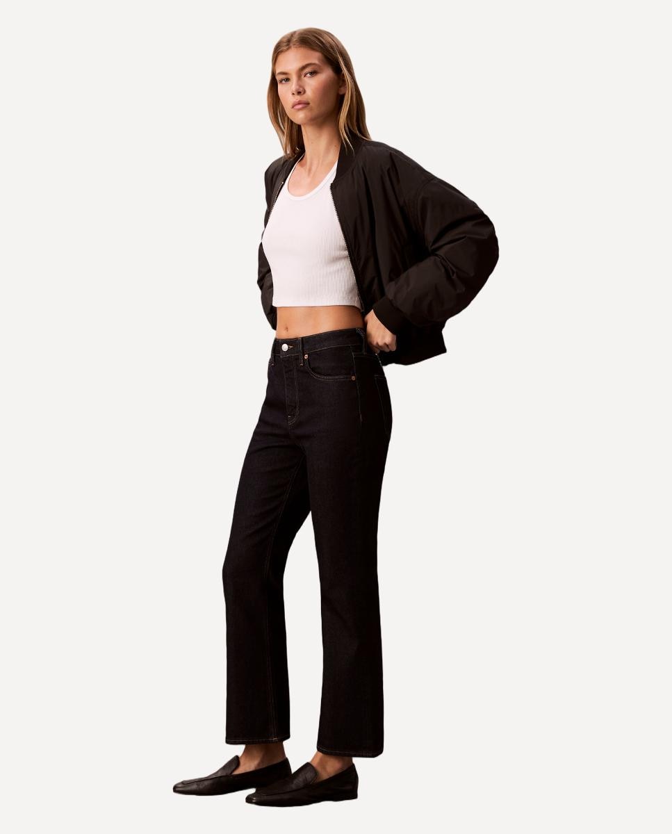 Jeans Crop Flare Azul-2