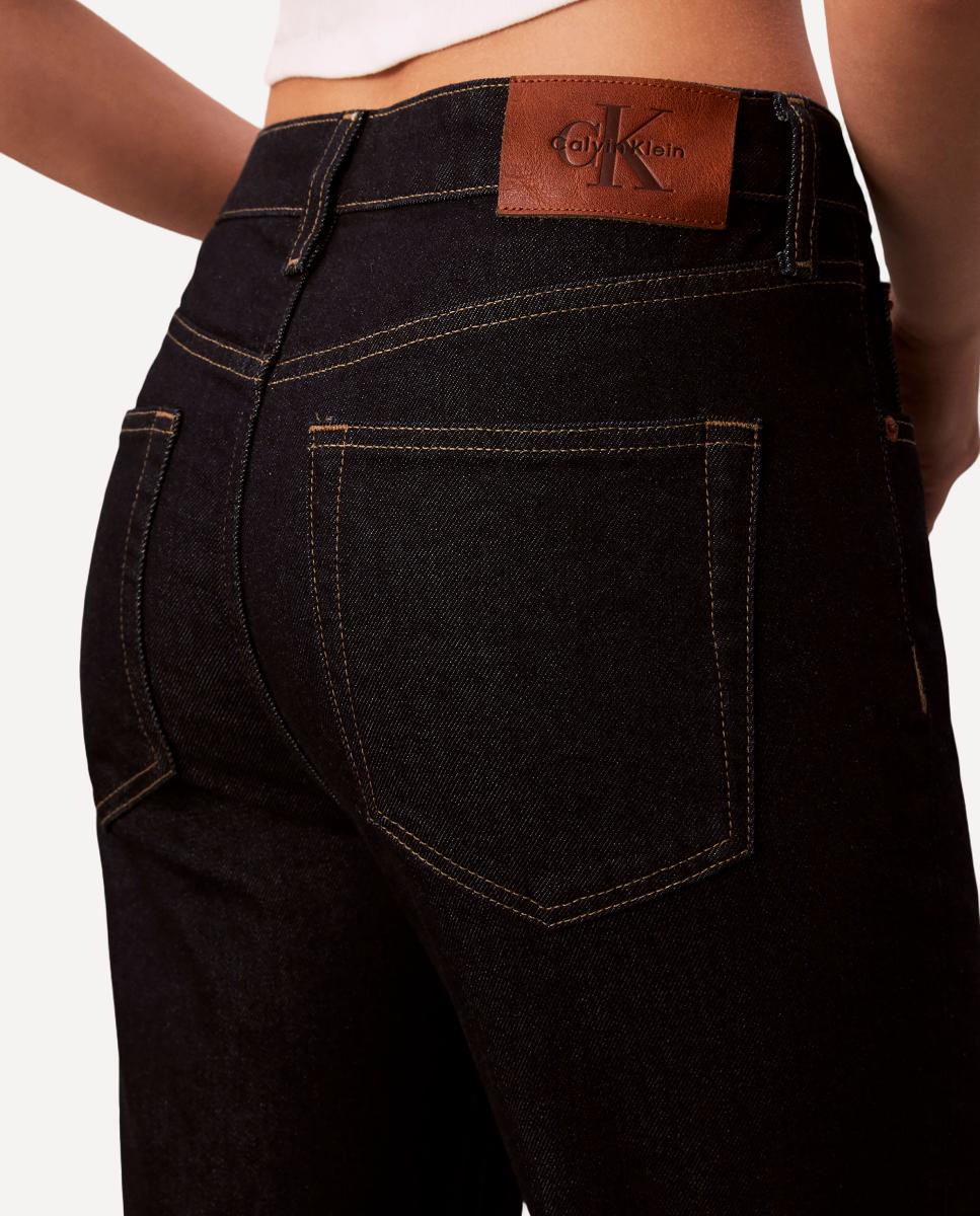 Jeans Crop Flare Azul-4