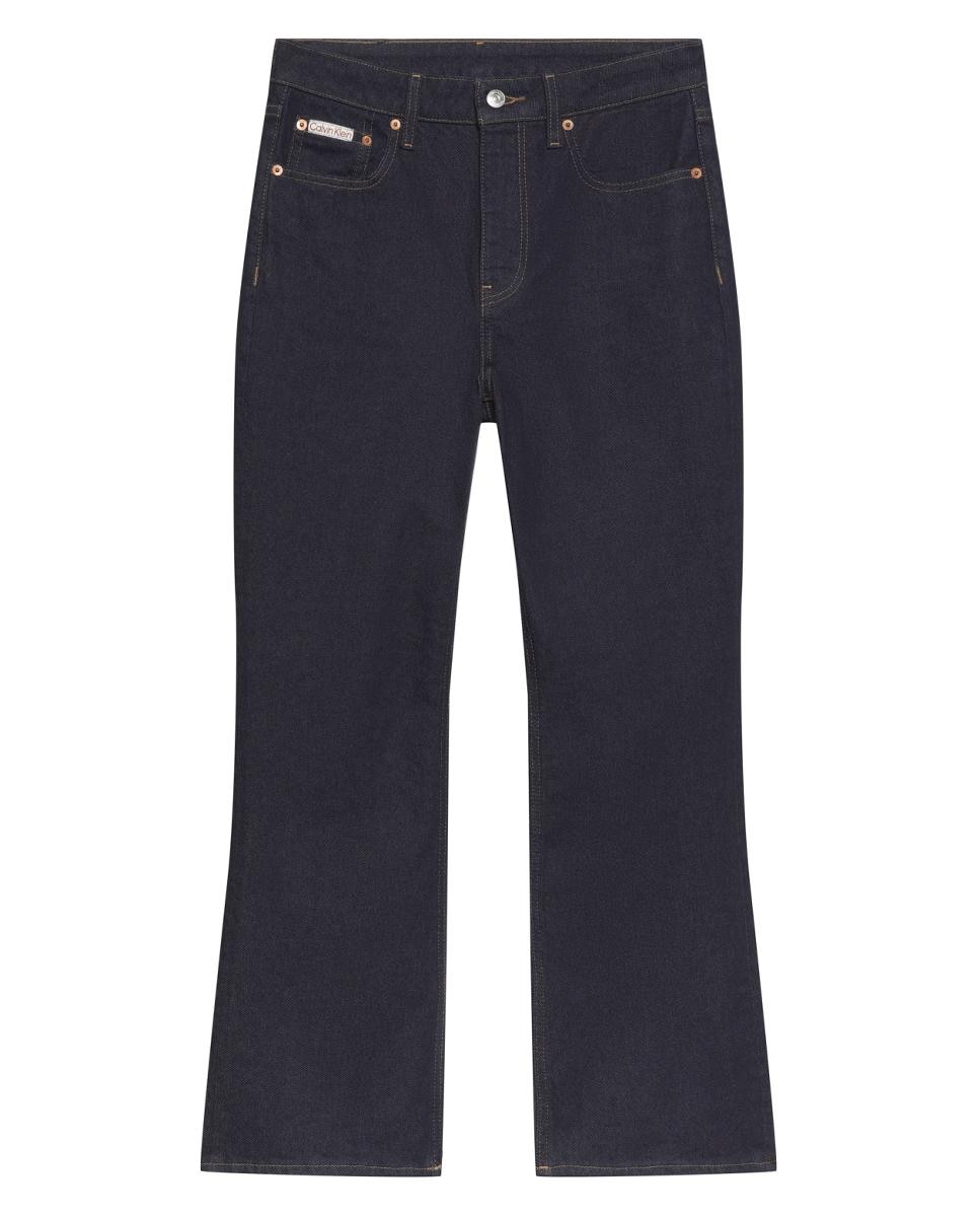 Jeans Crop Flare Azul-6