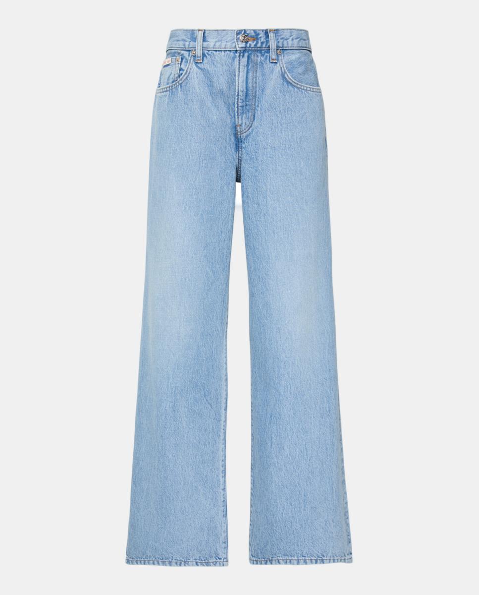 Jeans de Perna Larga Azul-claro-5