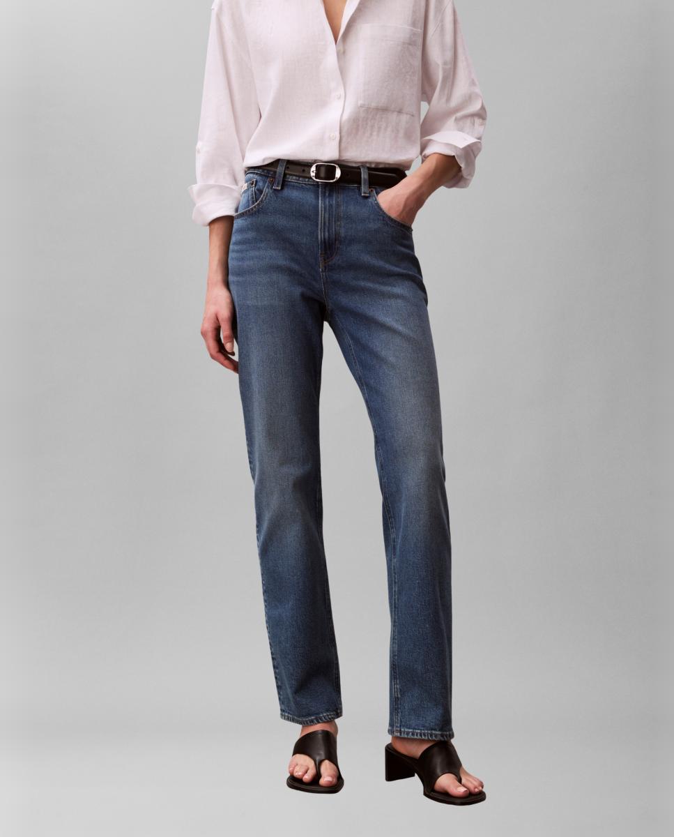 Jeans Straight Fit Azul-2