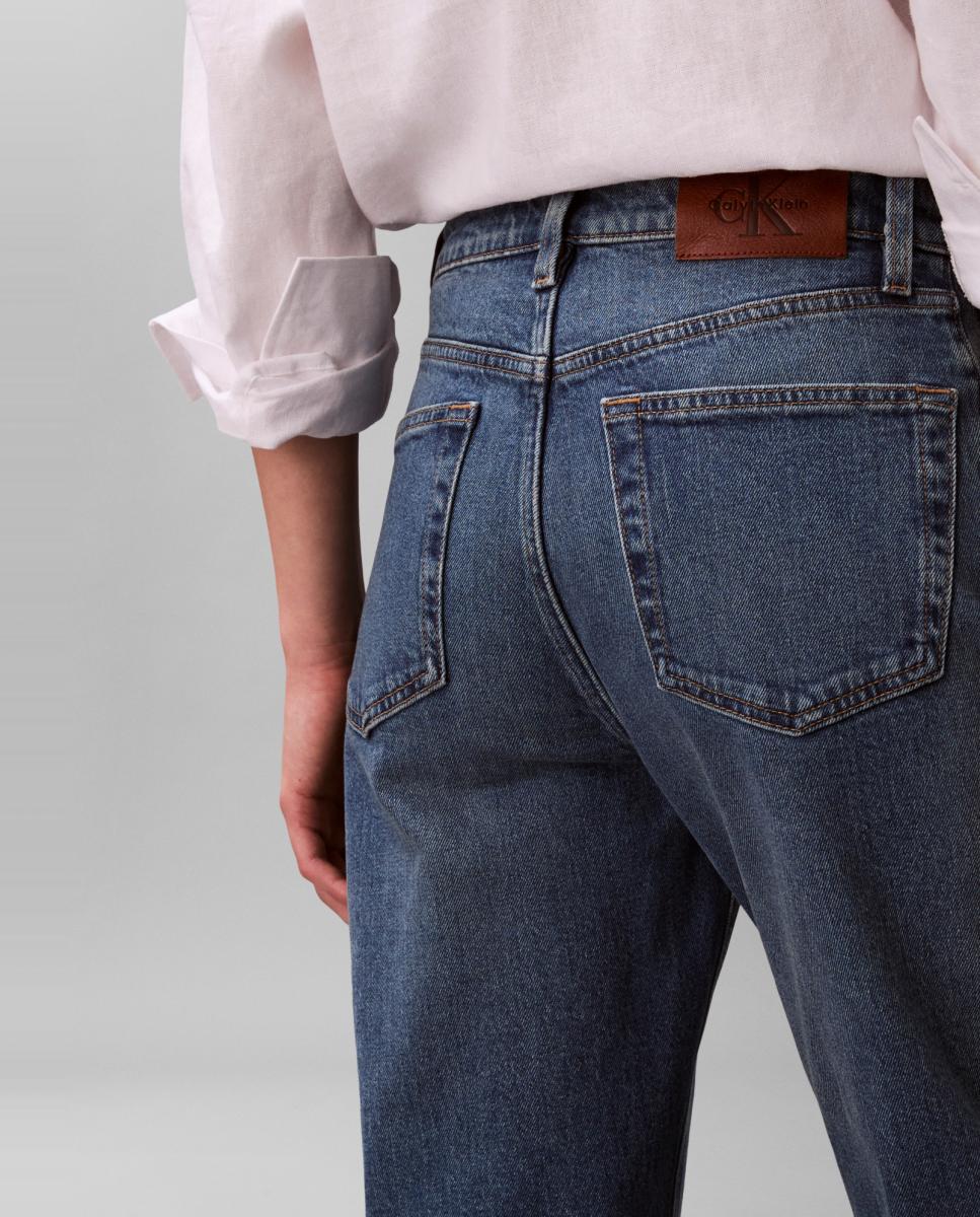 Jeans Straight Fit Azul-4
