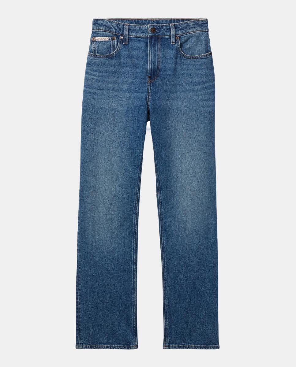 Jeans Straight Fit Azul-5