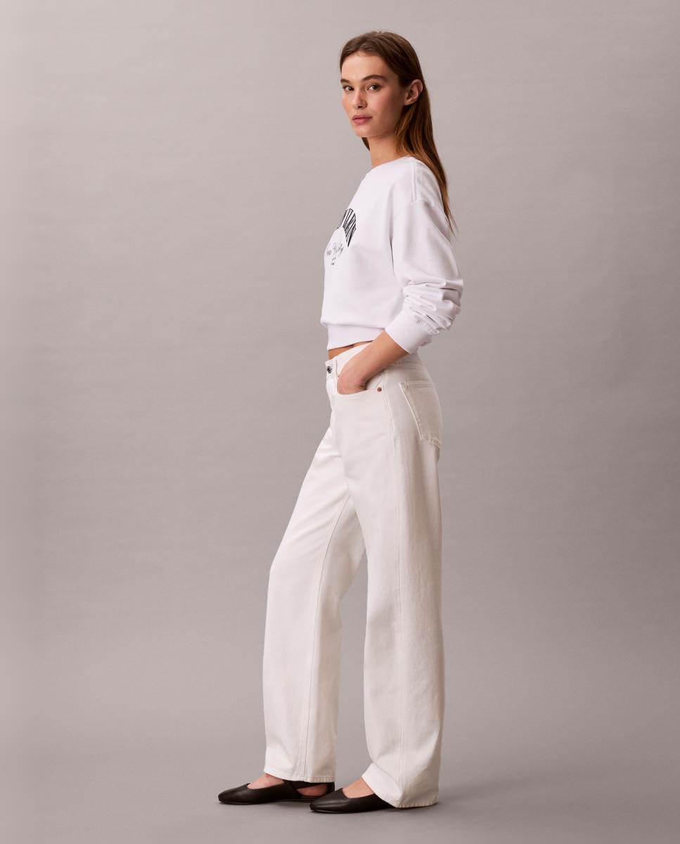 Jeans 90s Straight Branco-2