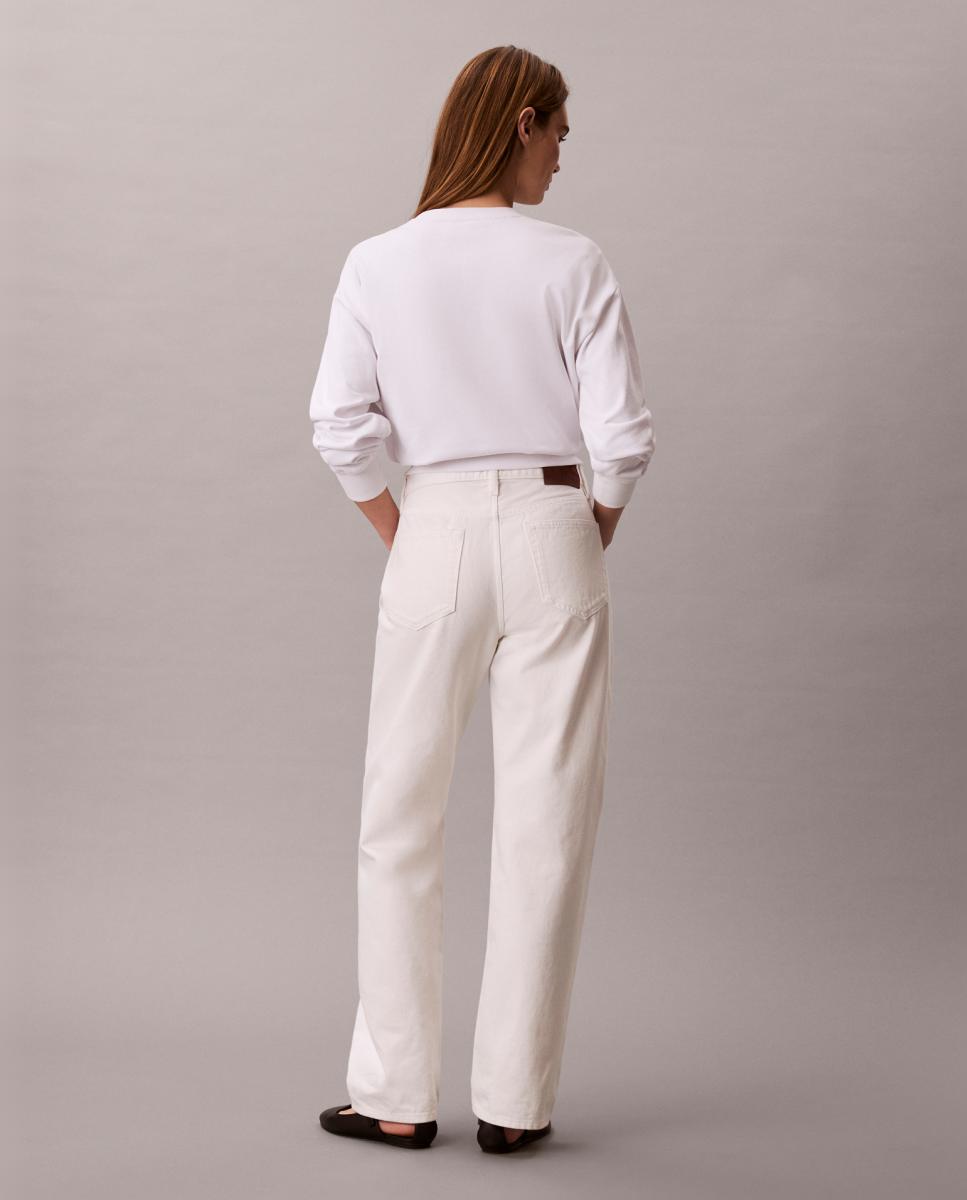 Jeans 90s Straight Branco-5