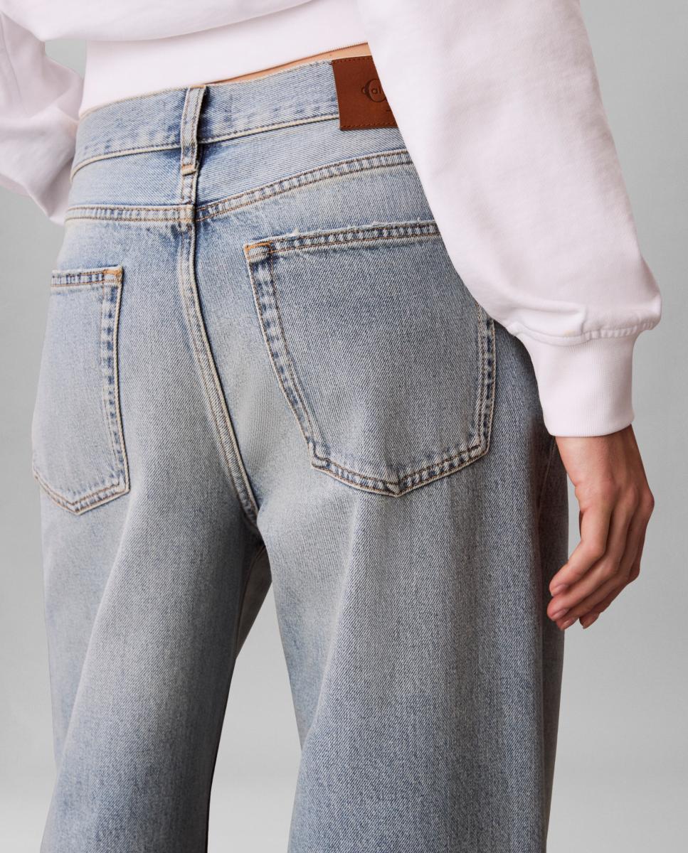 Jeans Straight Fit Azul-4