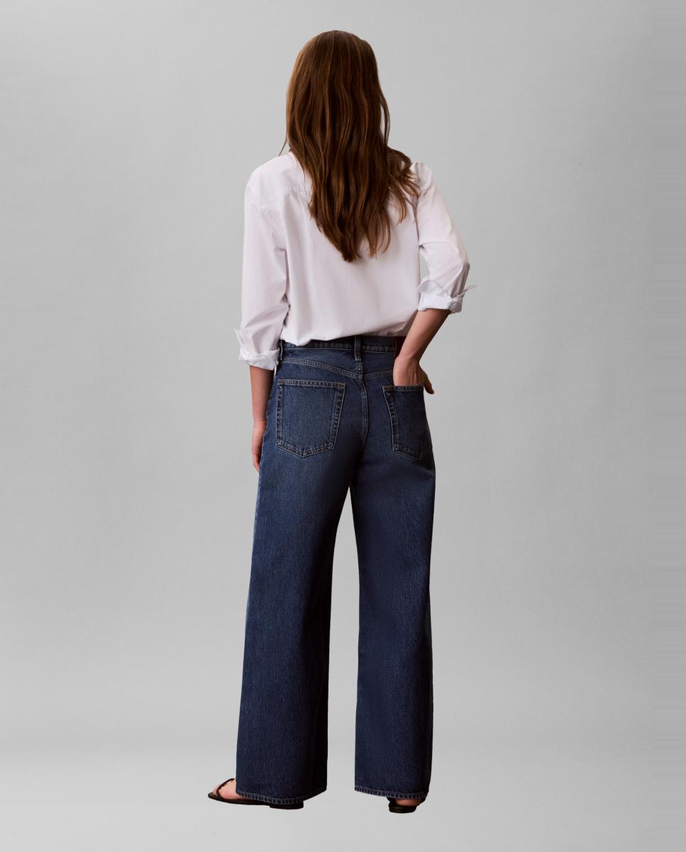 Jeans Wide Leg Azul-3