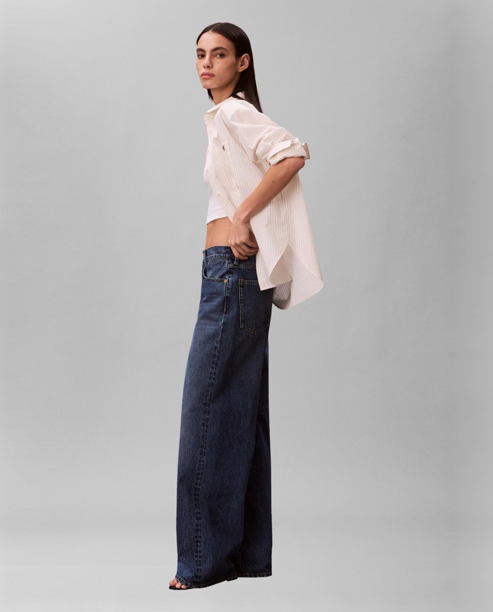 Jeans Wide Leg Azul-5