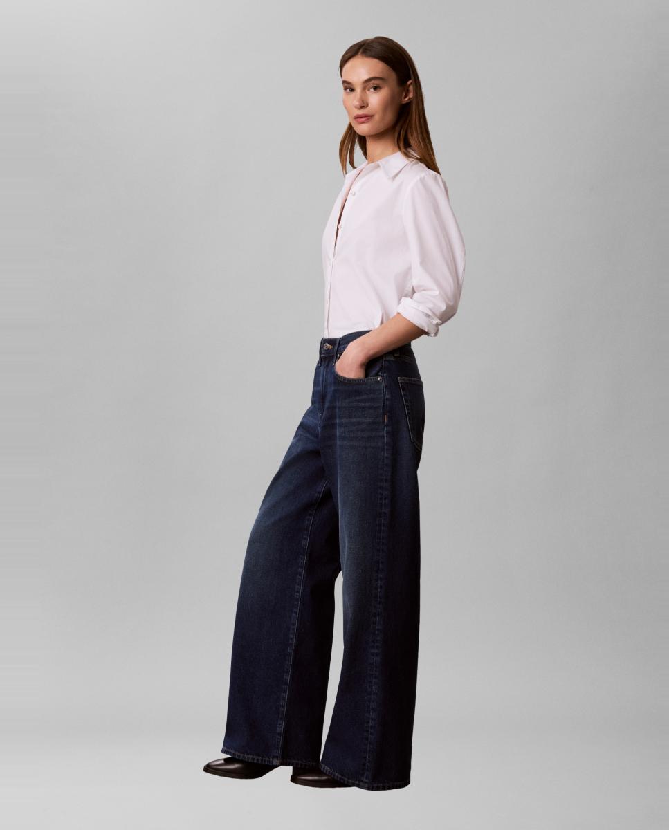 Jeans Relaxed Wide Leg Azul-5