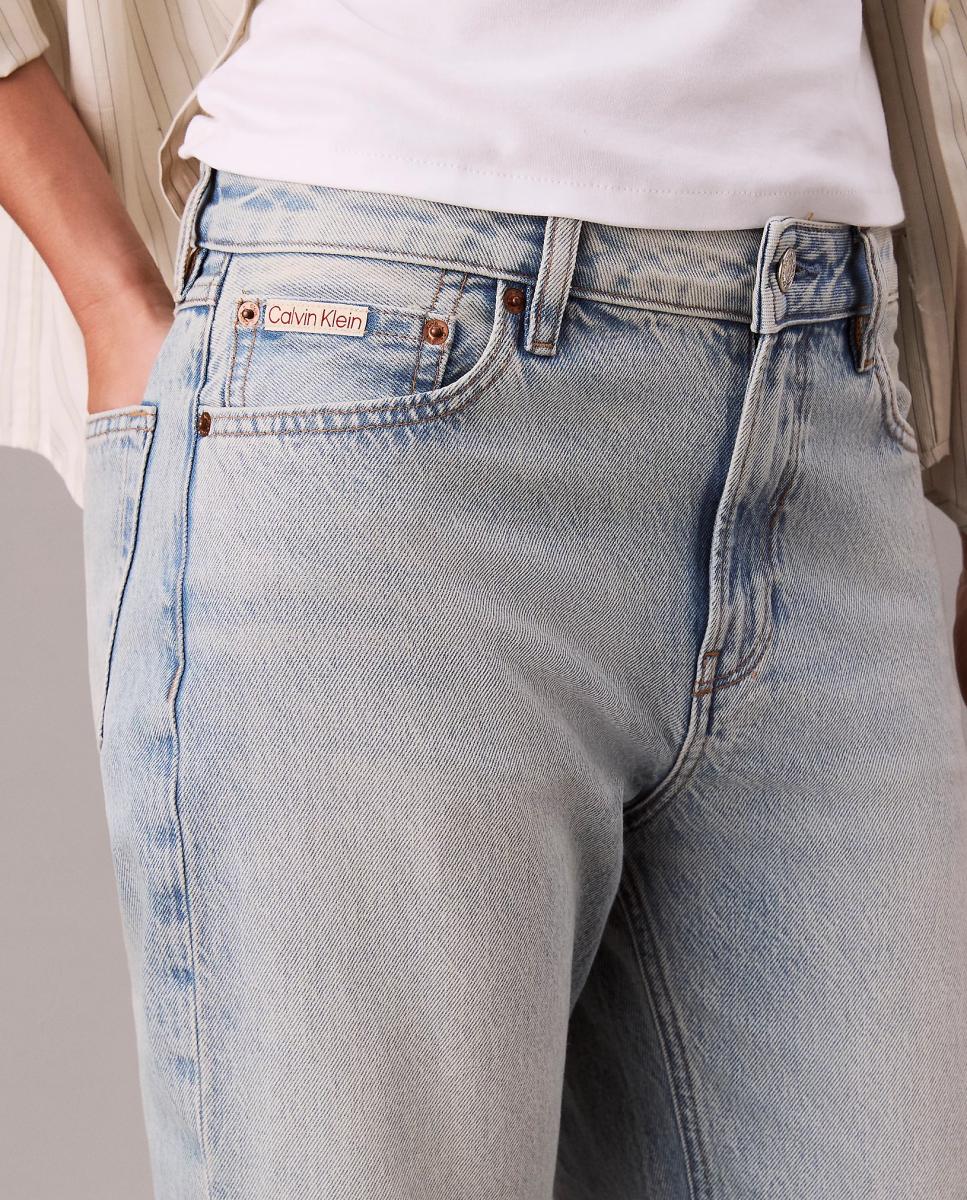 Vaquero de mujer 90s recto - Calvin Klein Jeans - Azul claro Azul claro-4