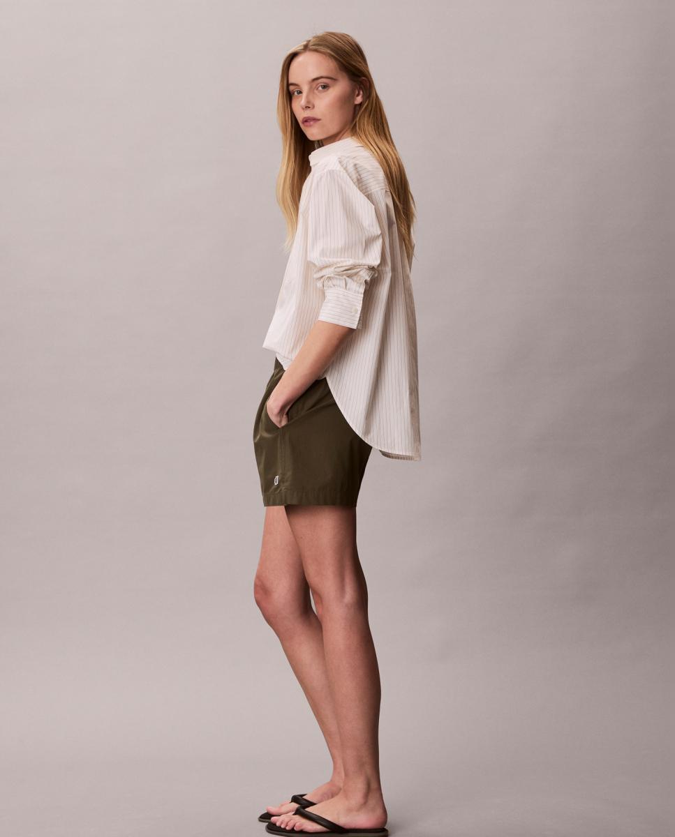Camisa de Popelina Relaxed Fit Branco-3