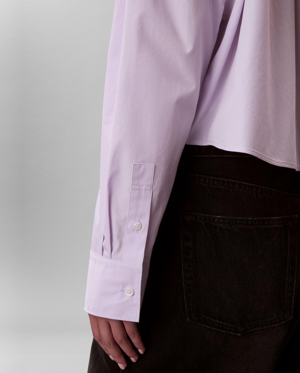 Camisa de Popelina Lilás-3