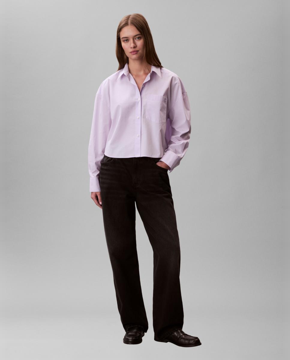 Camisa de Popelina Lilás-5