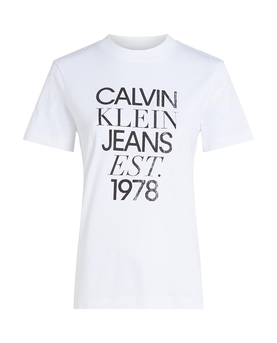 T-shirt Regular Fit com Logótipo Estampado Branco-3
