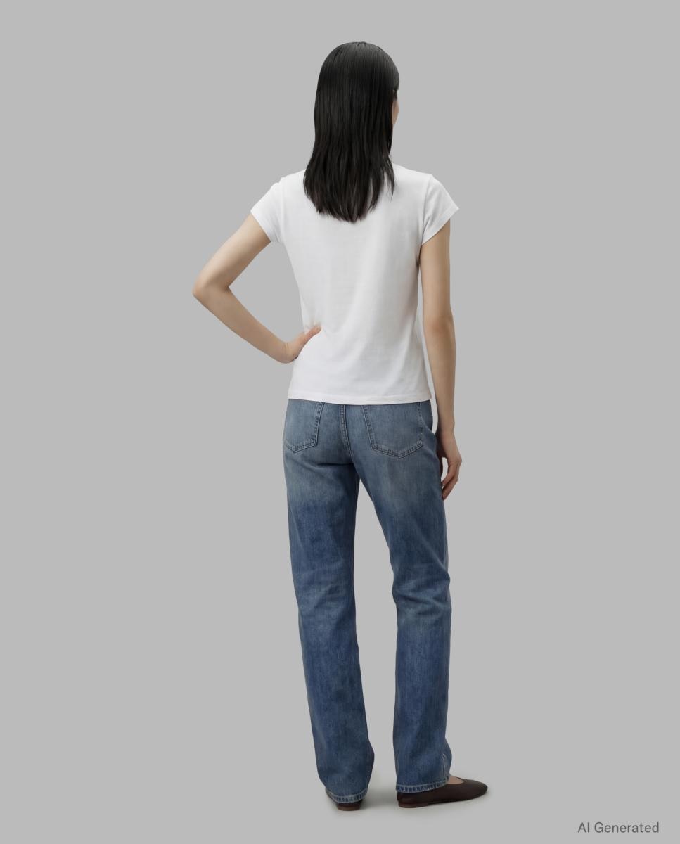 T-shirt Gráfica Slim Fit Branco-2