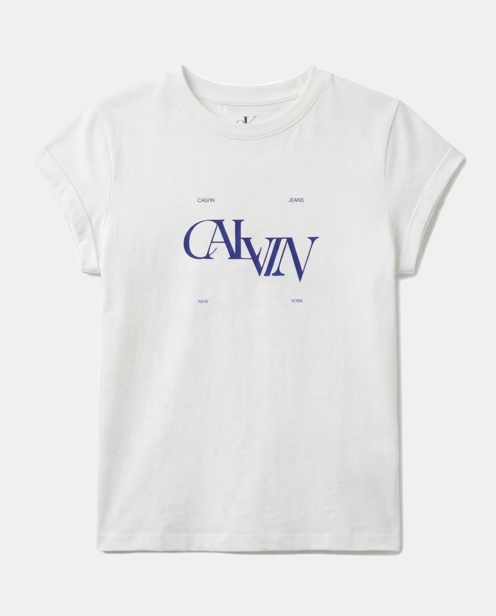 T-shirt Gráfica Slim Fit Branco-3