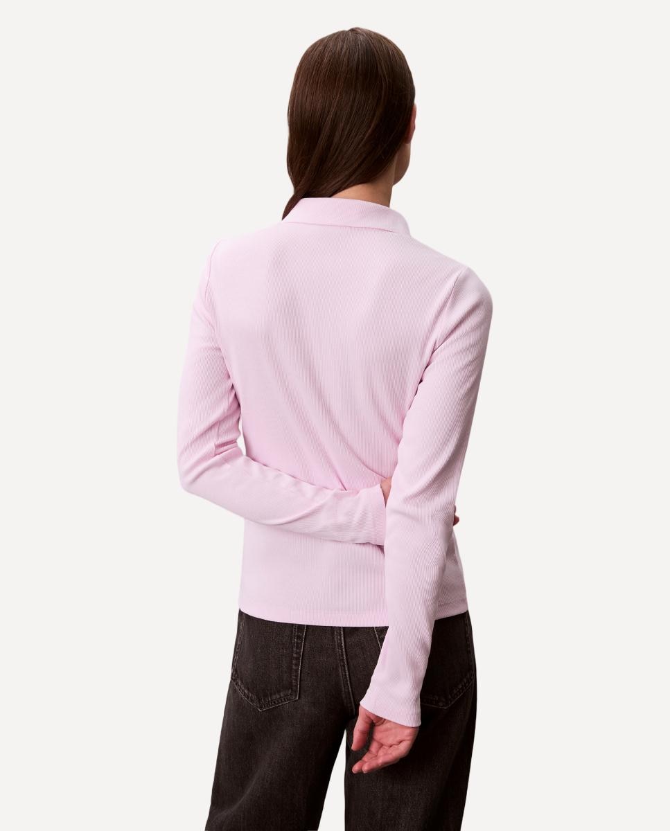 T-shirt com Logótipo de Insígnia Rosa-claro-2