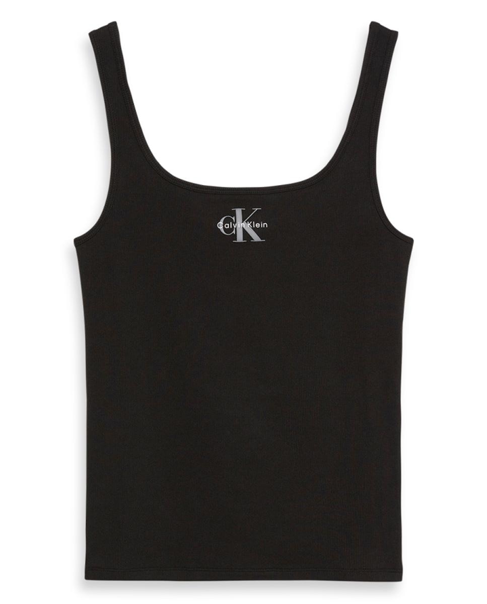Tank Top de Alças com Logótipo Preto-6