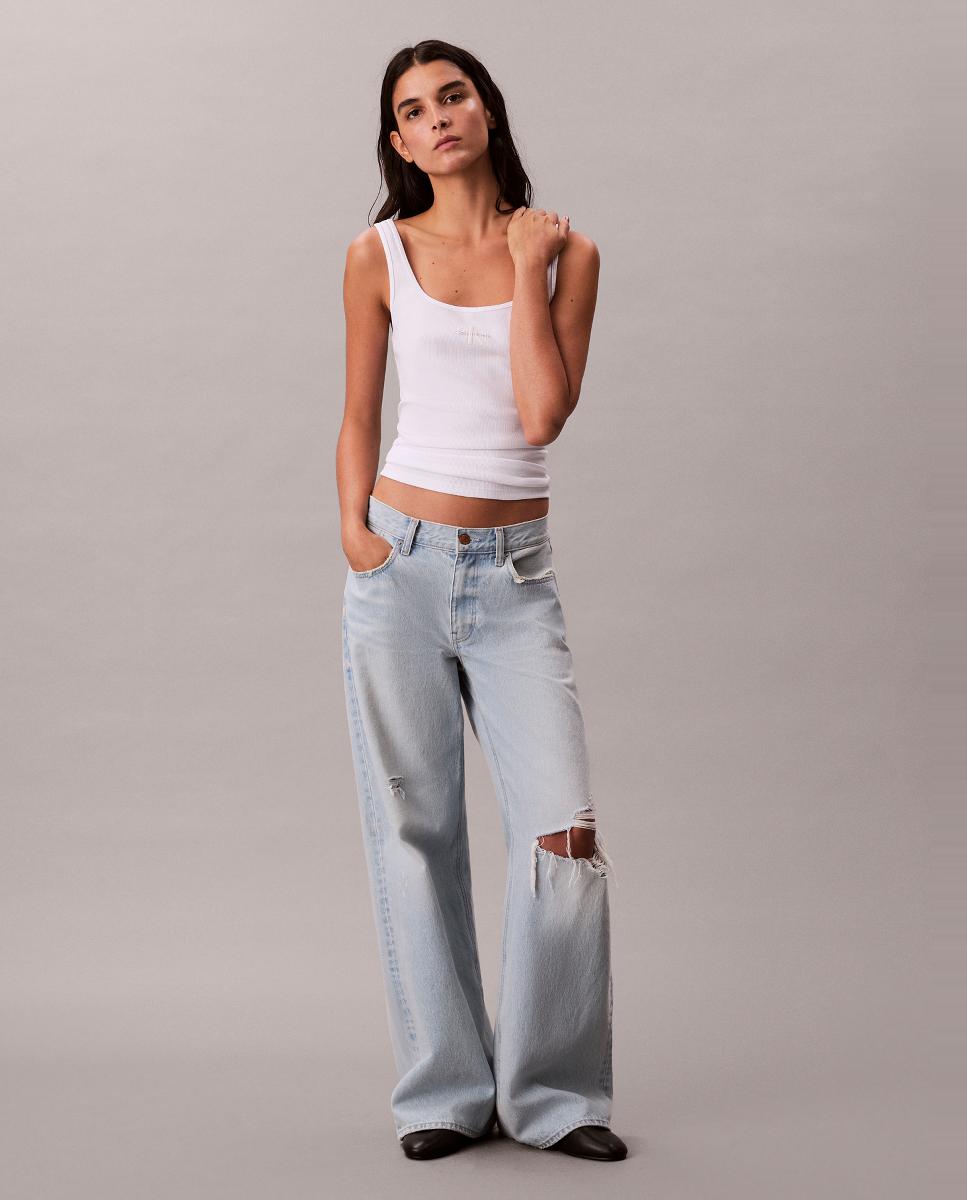 Tank Top de Alças com Logótipo Branco-3