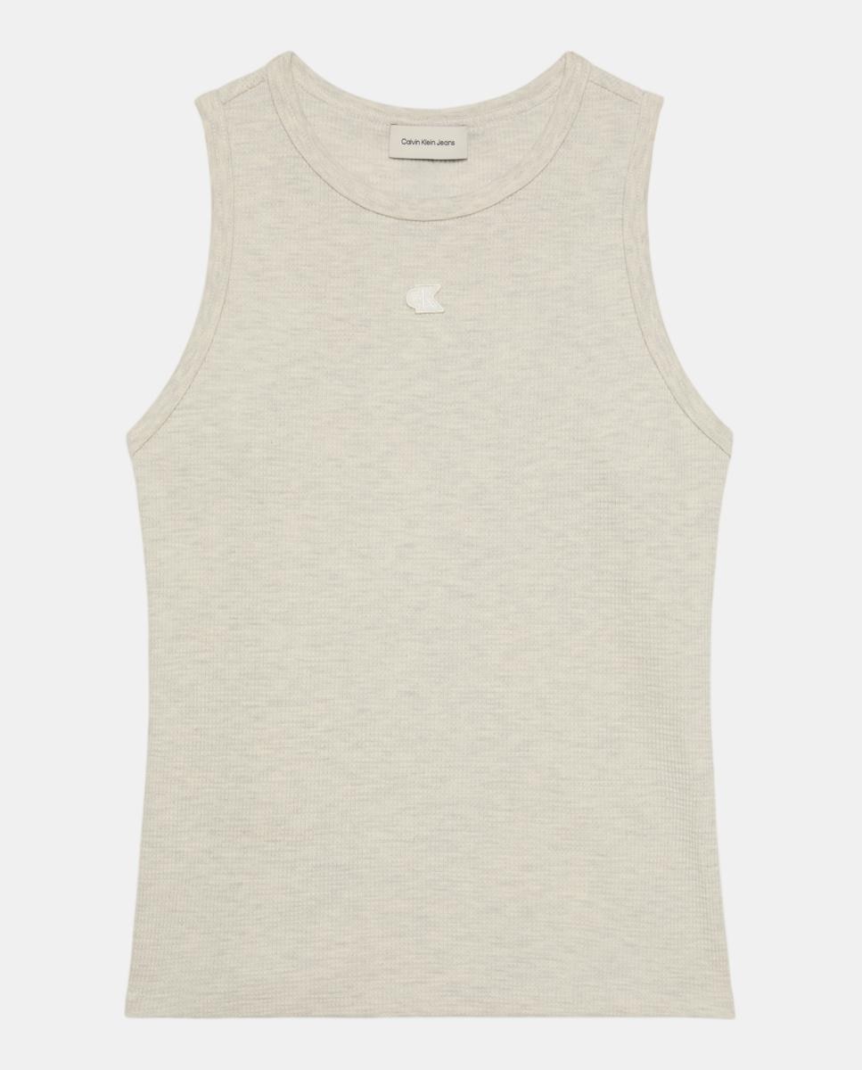T-shirt sem Mangas Cinzento-5