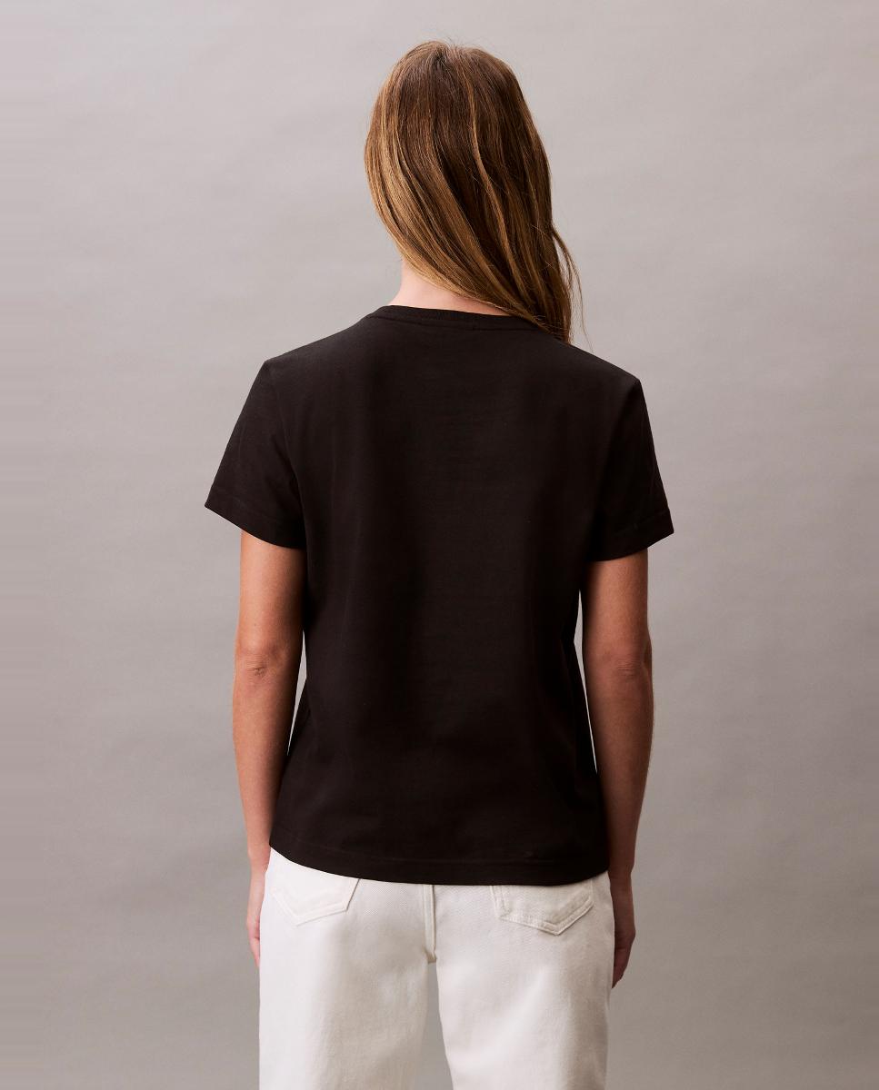 T-shirt com Monograma Preto-5