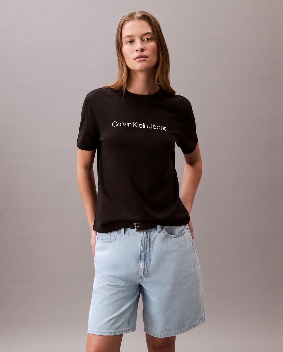 T-shirt com Logótipo Preto-1