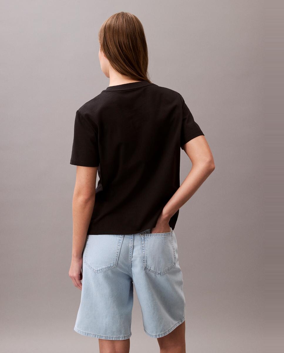 T-shirt com Logótipo Preto-4