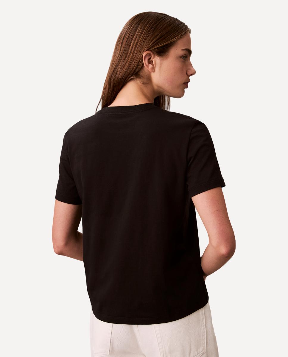T-shirt Clássica com Logótipo Preto-2