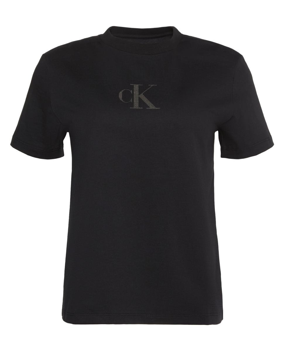 T-shirt Clássica com Logótipo Preto-5