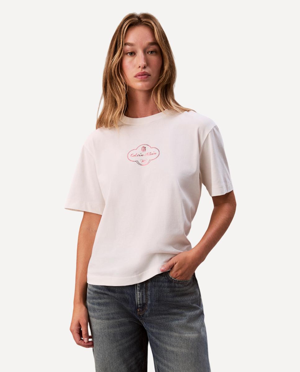 T-shirt Boxy Fit Branco-1