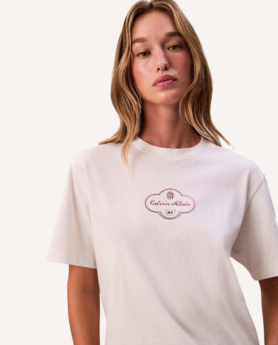 T-shirt Boxy Fit Branco-2