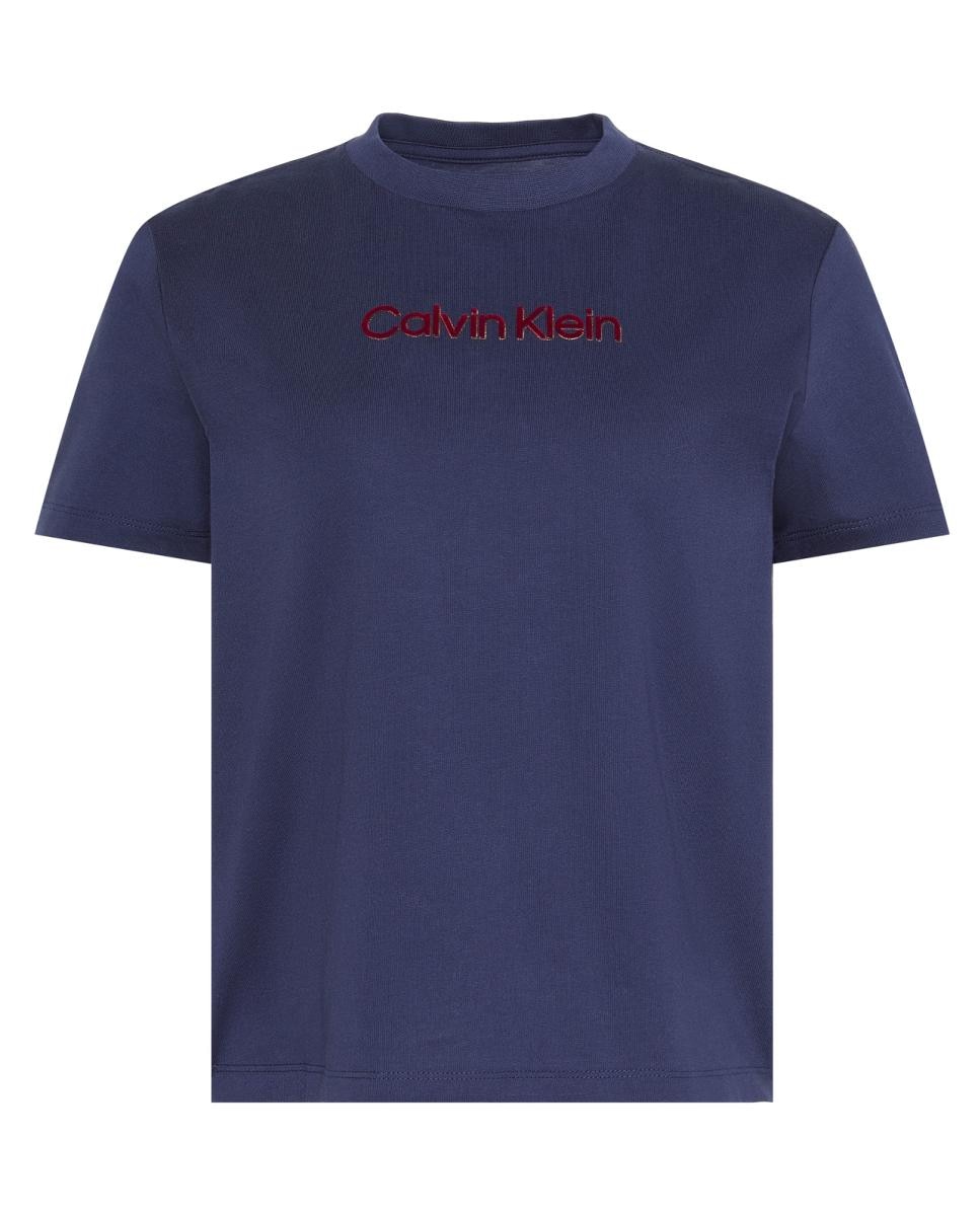 T-shirt com Logótipo Clássico Azul-5