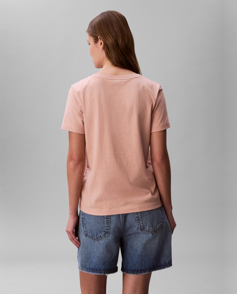T-shirt com Logótipo de Monograma Laranja-2