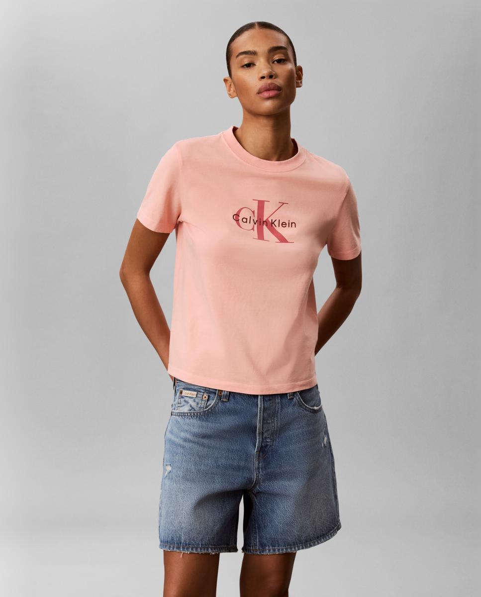 Calvin Klein Jeans - Camiseta mujer con logo.