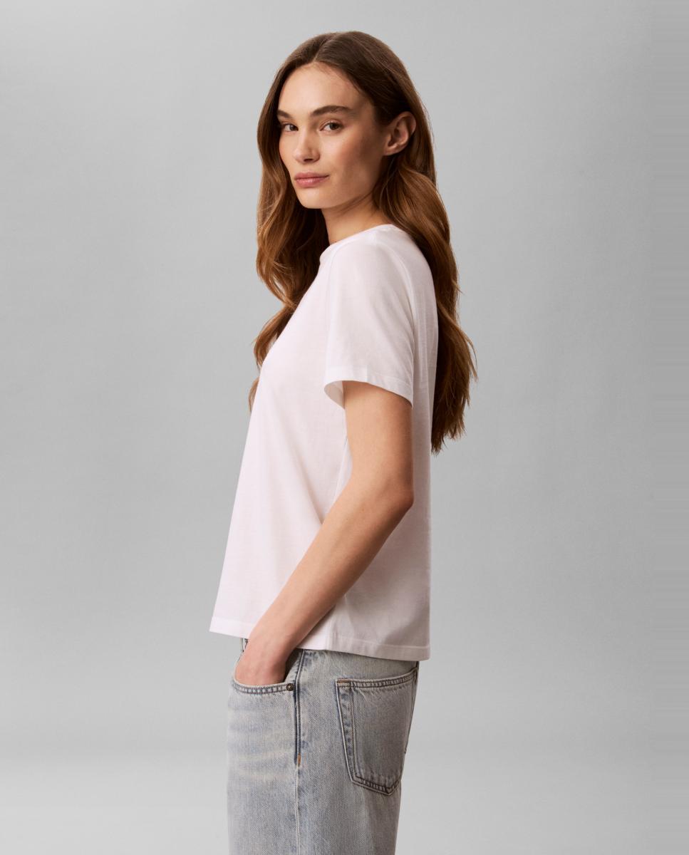 T-shirt com Logótipo Branco-4