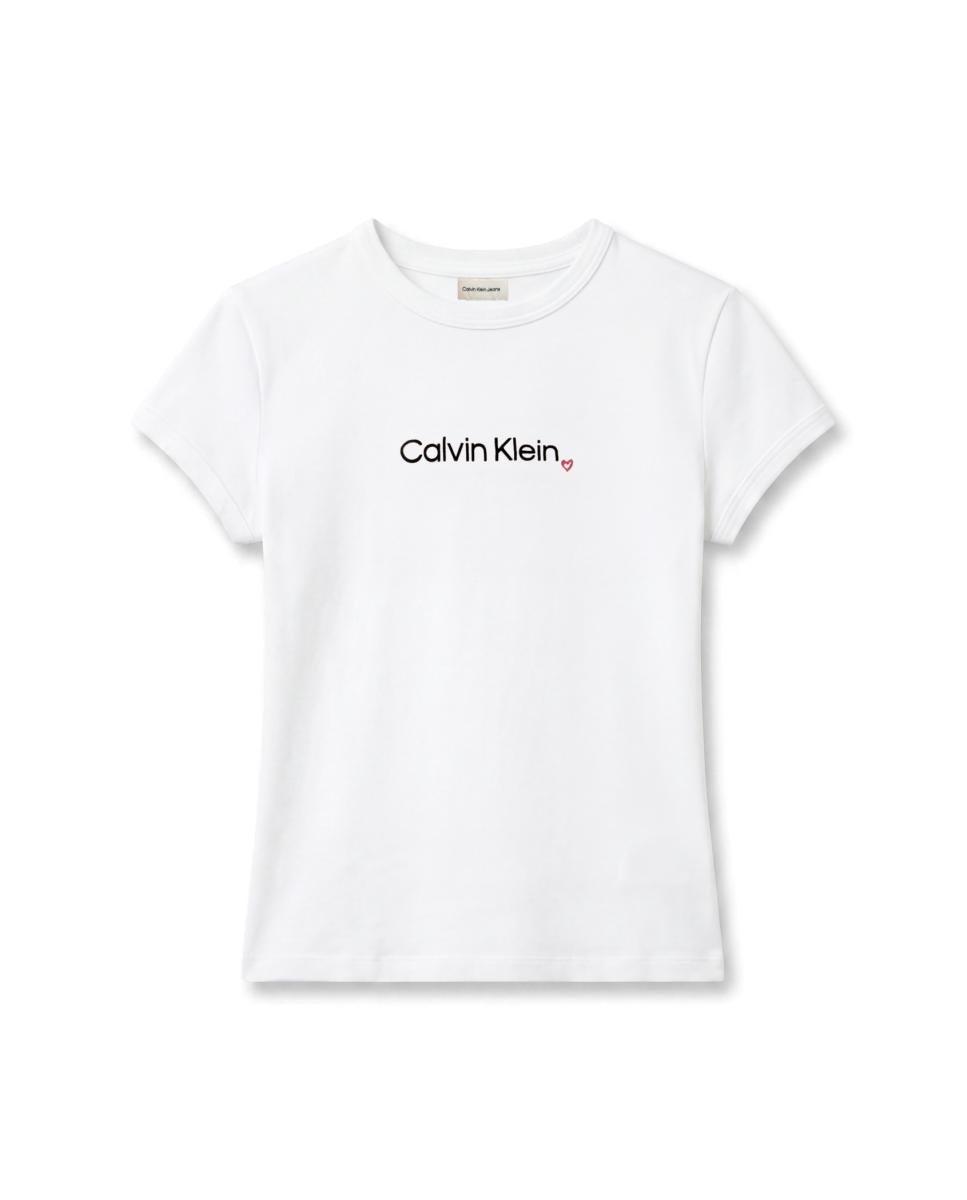 Camiseta de mujer slim fit - Calvin Klein Jeans - Blanco Blanco-6