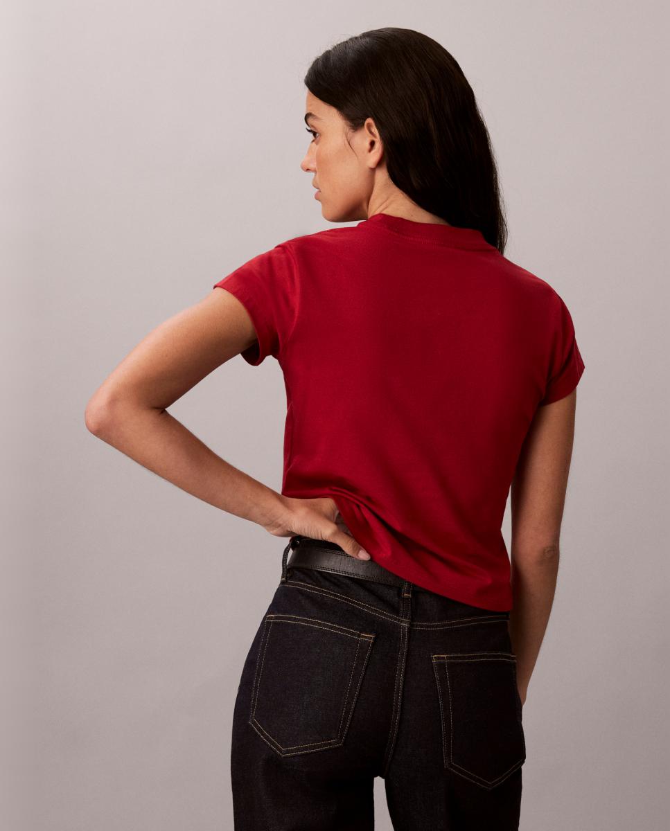 T-shirt Slim Fit Vermelho-2