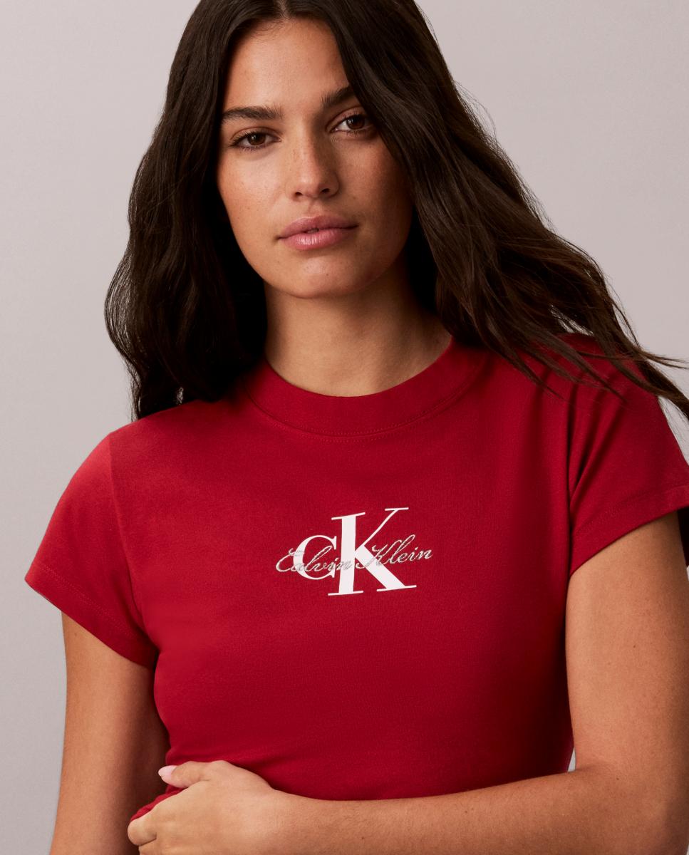 T-shirt Slim Fit Vermelho-3