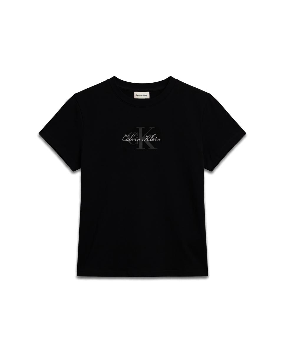 Camiseta de mujer slim fit - Calvin Klein Jeans - Negro Negro-5