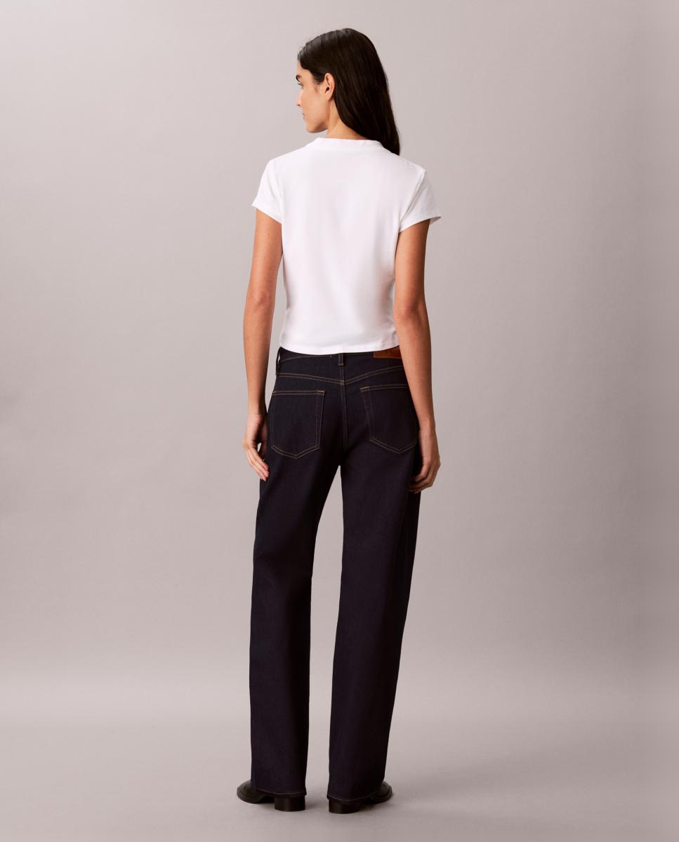 Camiseta de mujer slim fit - Calvin Klein Jeans - Blanco Blanco-2