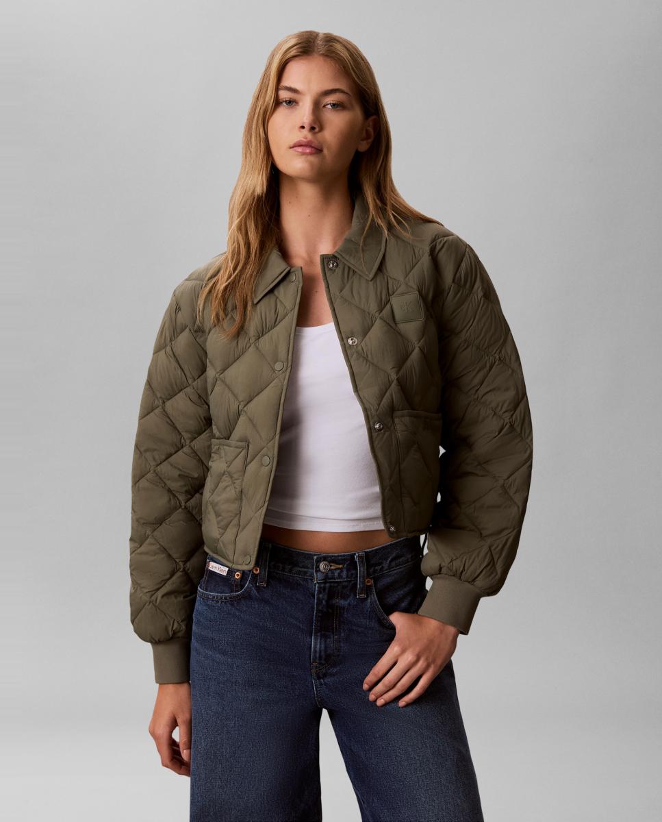 Calvin Klein Jeans - Chaqueta mujer ligera acolchada con logo.