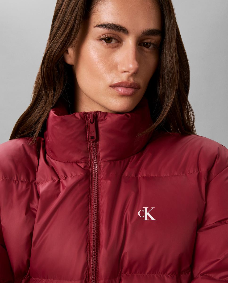Casaco Puffer Ligeiro Vermelho-4