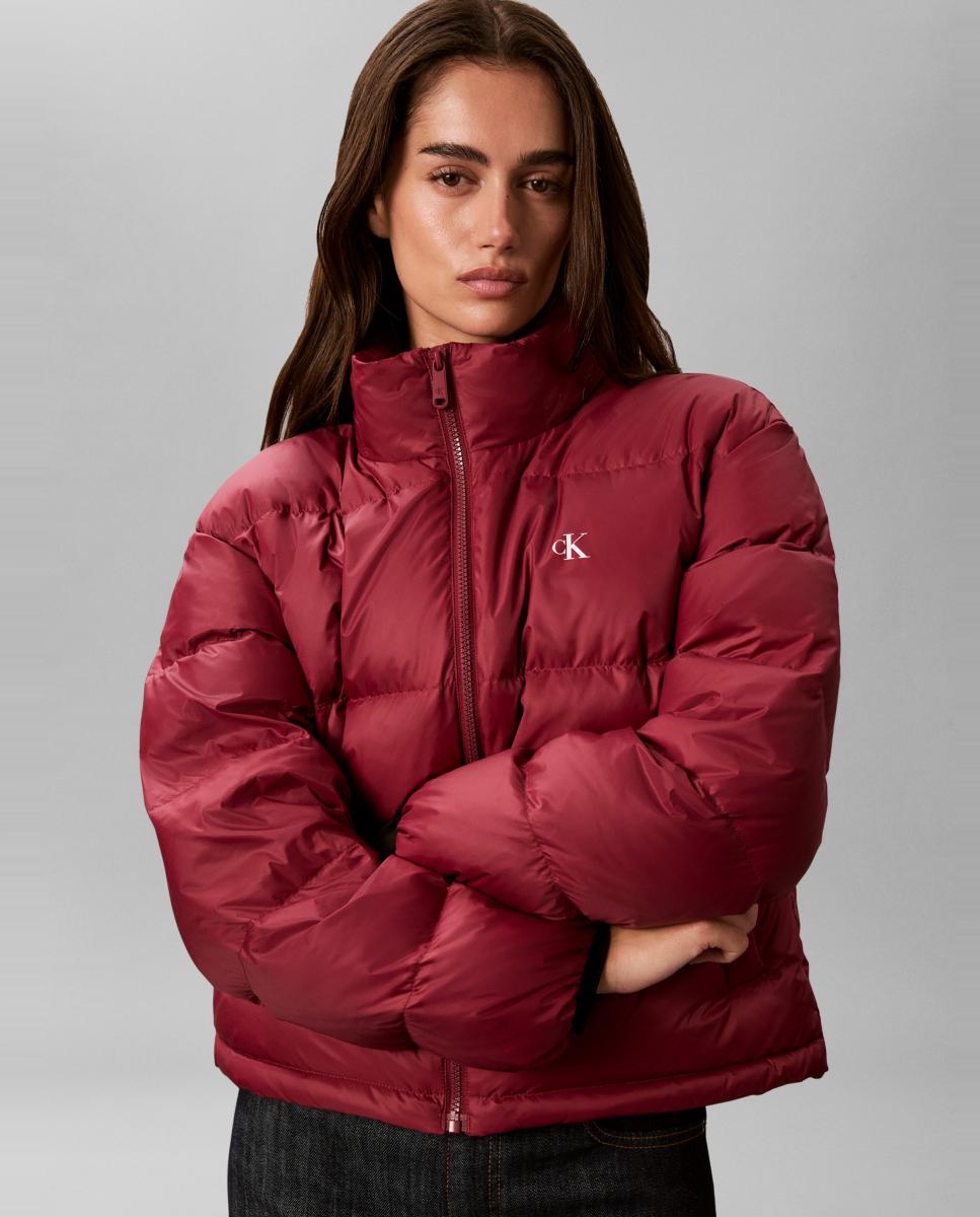 Casaco Puffer Ligeiro Vermelho-5