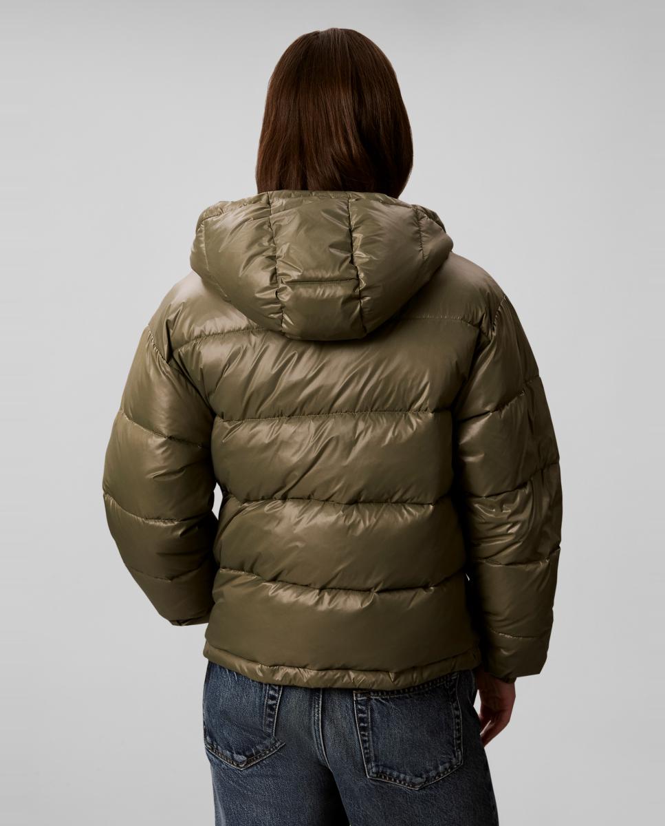 Chaqueta de mujer clásica puffer - Calvin Klein Jeans - Verde militar Verde militar-3