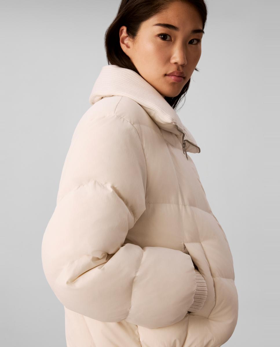 Chaqueta de mujer corta puffer novelty - Calvin Klein Jeans - Blanco Blanco-3