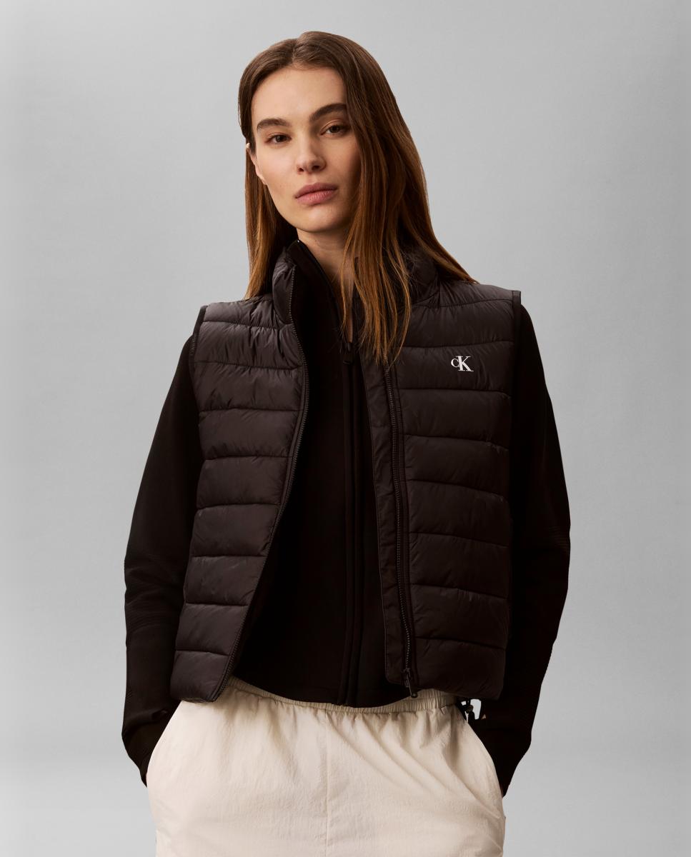 Calvin Klein Jeans - Chaleco mujer acolchado con logo.