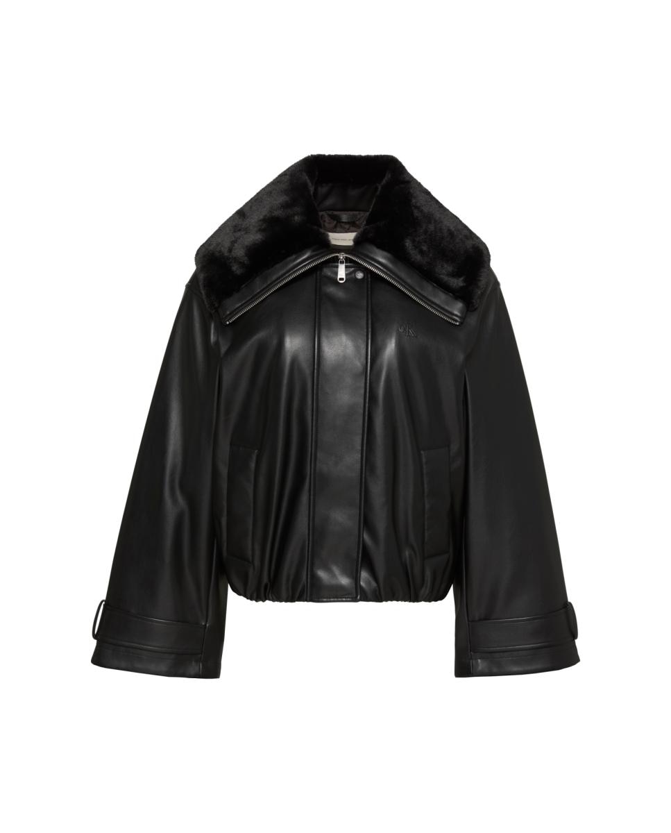 Casaco Tipo Blusão Bomber Preto-6