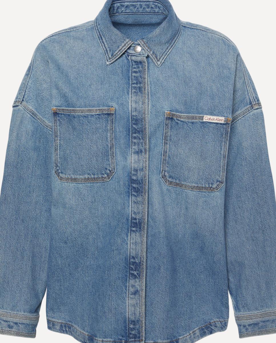 Sobrecamisa de Ganga Azul-6